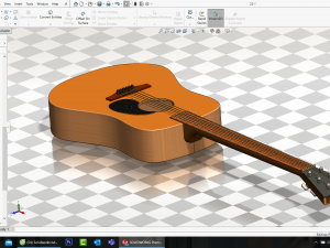guitar acoustic Modello 3D