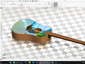guitar acoustic Modello 3D