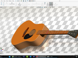 guitar acoustic Modello 3D
