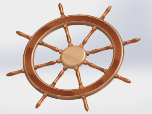 ship steering wheel 3D Модель