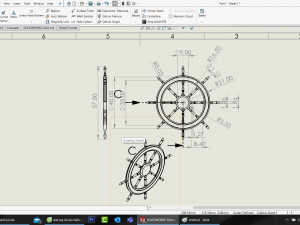ship steering wheel 3D Model