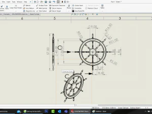 ship steering wheel 3D Model