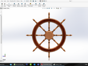 ship steering wheel 3D Model