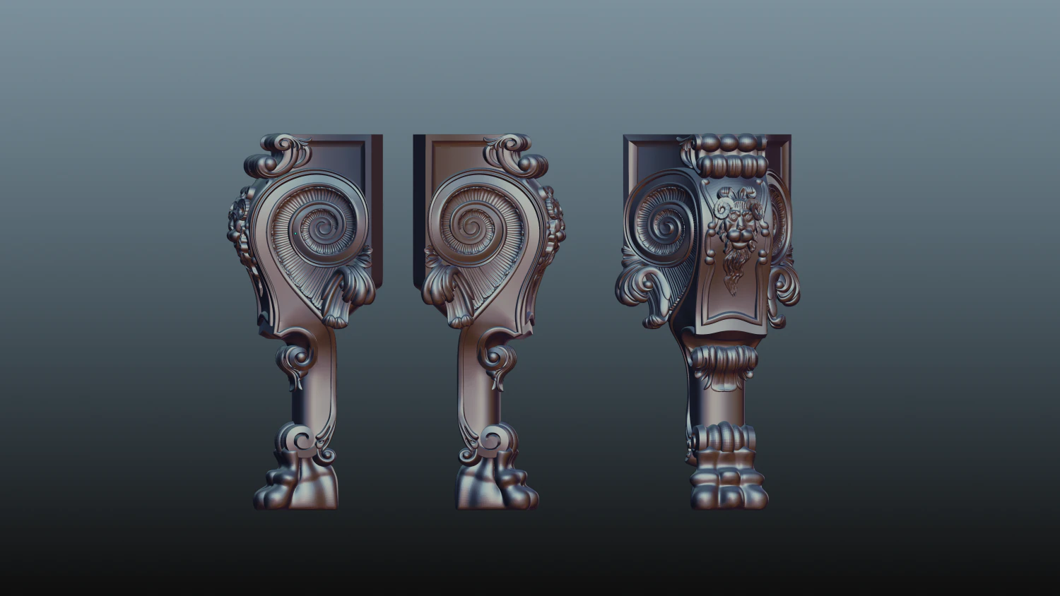 table leg 3D Model .c4d .max .obj .3ds .fbx .stl .blend 