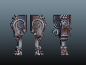 table leg 3D-Modell