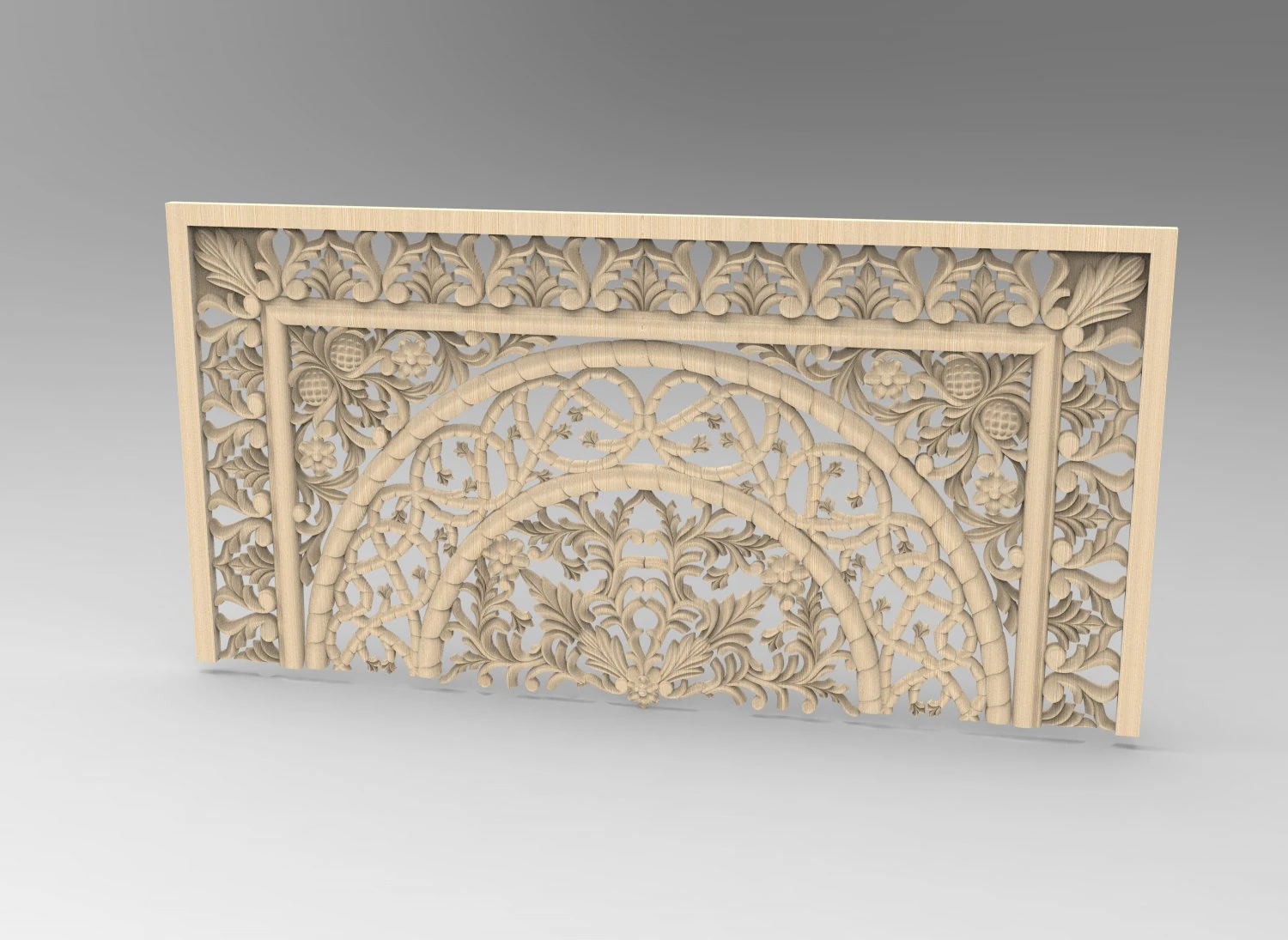 headboard 3D Model .c4d .max .obj .3ds .fbx .stl .blend 