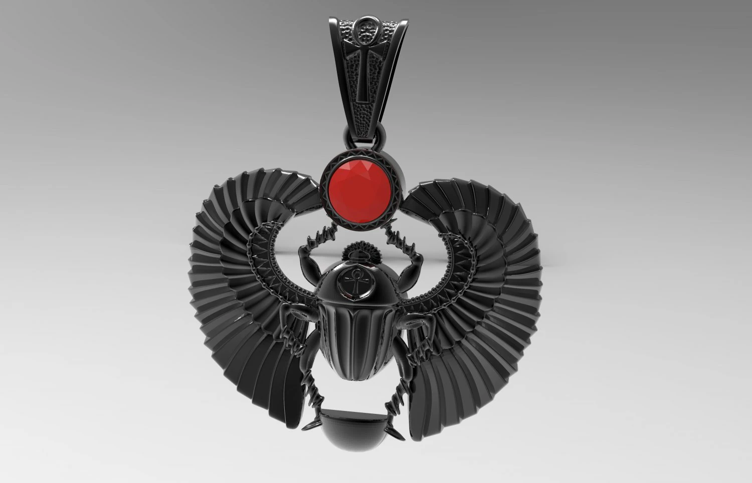 pendant beetle 3D Model .c4d .max .obj .3ds .fbx .stl .blend