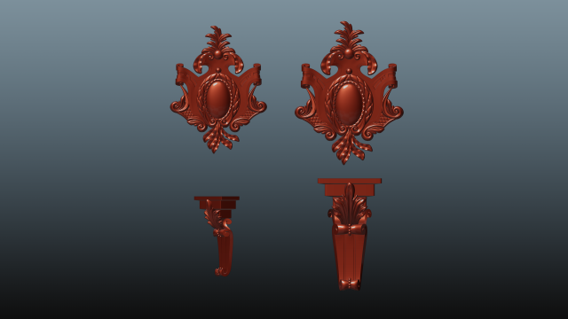 cartridge and bracket 3D Model .c4d .max .obj .3ds .fbx .stl .blend 