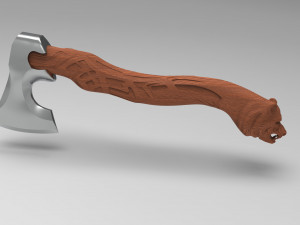 bear-headed ax Model 3D