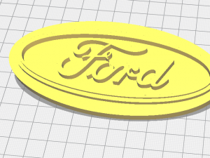 logo f ord Model do druku 3D