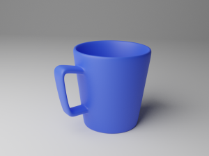 blue cup 3D Model