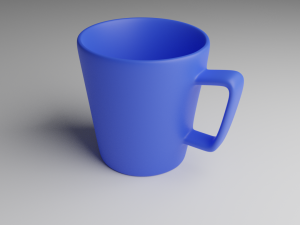 blue cup 3Dモデル