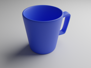blue cup 3Dモデル