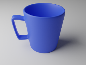 blue cup 3Dモデル