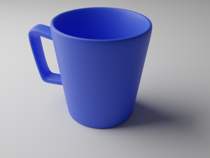 blue cup 3Dモデル