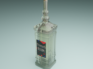 bottle of rum 3D Model