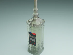 bottle of rum 3D Model
