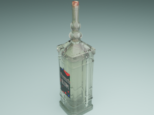 bottle of rum 3D Model