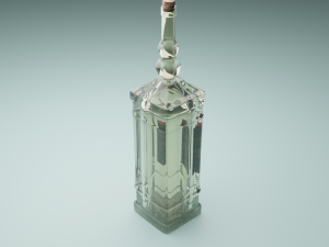 bottle of rum 3D Model
