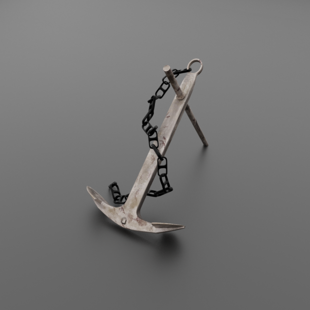 ship anchor 3d 3D Model .c4d .max .obj .3ds .fbx .stl .blend