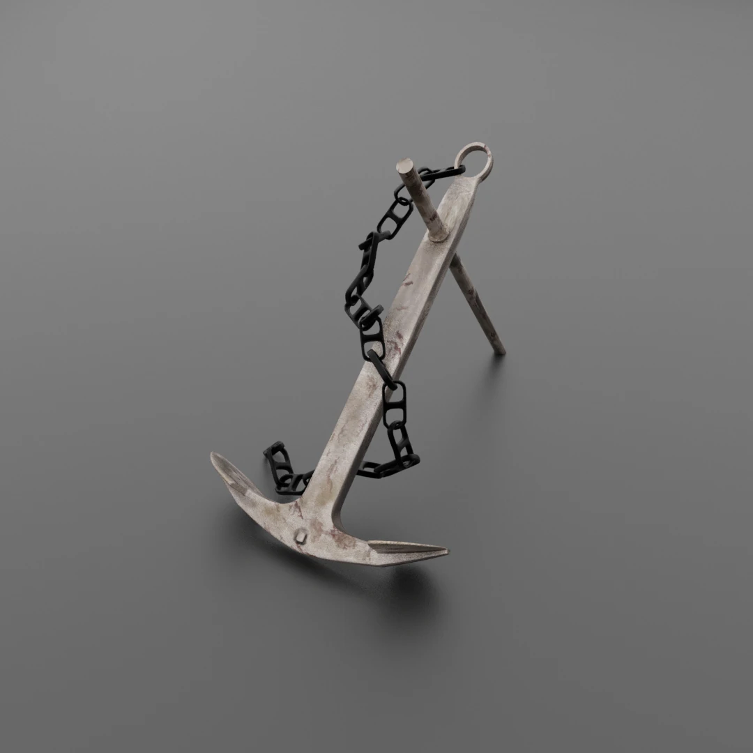 ship anchor 3d 3D Model .c4d .max .obj .3ds .fbx .stl .blend 
