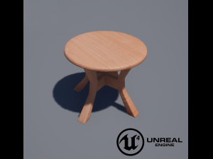 mini chair 3d for unreal engine 4 low-poly 3D 模型