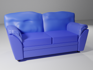 sofa with baron mechanism Modelo 3D