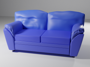 sofa with baron mechanism 3D Model
