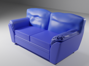 sofa with baron mechanism 3D Model