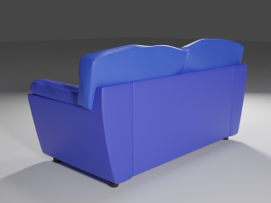 sofa with baron mechanism 3D Model