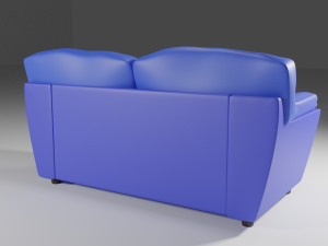 sofa with baron mechanism 3D Model