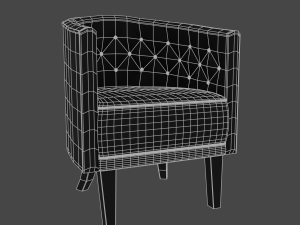 2021 style armchair Model 3D