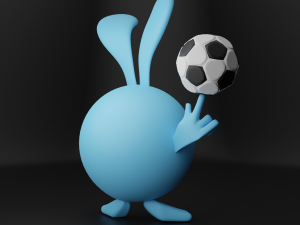 krash rabbit from smeshariki 3d 3D Принт Модель