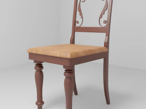 dining chair optimized unreal engine 4 3D Model