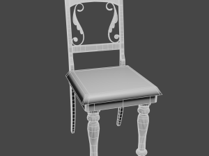 dining chair optimized unreal engine 4 3Dモデル