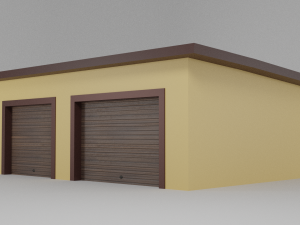 double garage Modelo 3D
