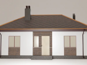 house project with a terrace 3D Model