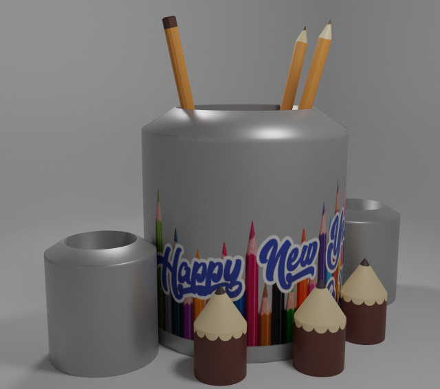 organizer pens 3Dモデル .c4d .max .obj .3ds .fbx .stl .blend 