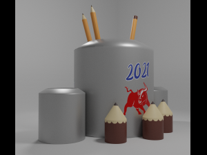 organizer pens 3Dモデル