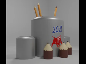 organizer pens 3D Model