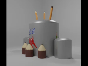 organizer pens 3D Model