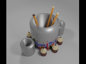 organizer pens 3Dモデル