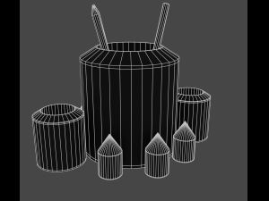 organizer pens 3Dモデル