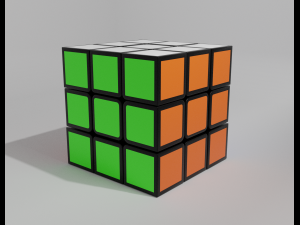 Rubiks Cube 4x4 free 3D model