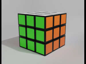 cubo de rubiks 3 por 3 Modelo 3D