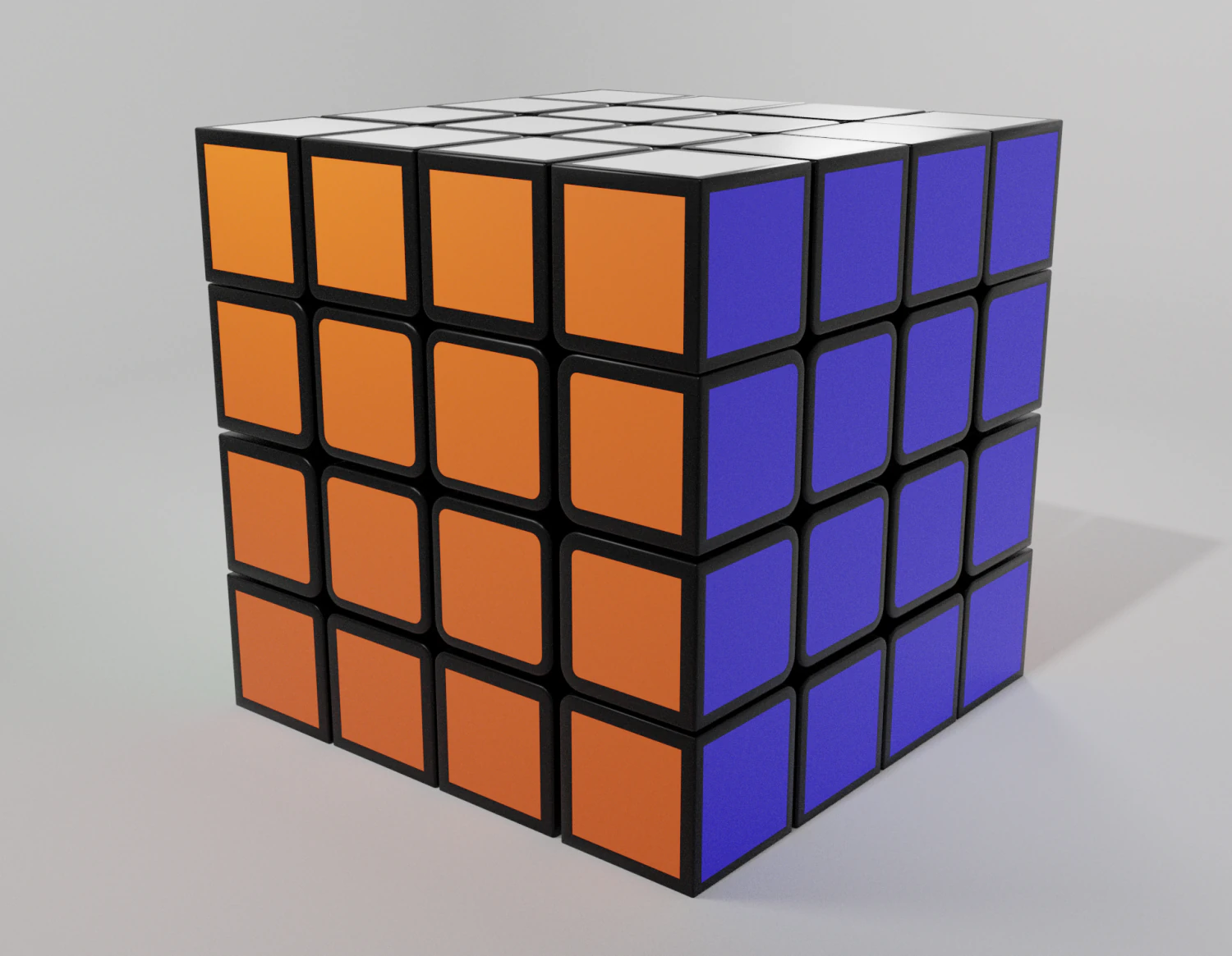 rubiks cube 4x4 3D Model .c4d .max .obj .3ds .fbx .stl .blend