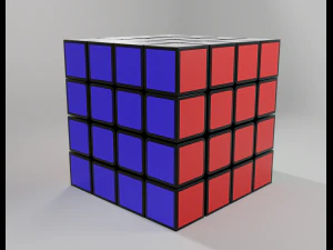 rubiks cube 4x4 3D Model