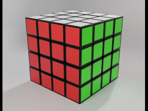rubiks cube 4x4 3D Model