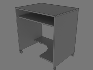 computer desk collection 6 models 3D 모델