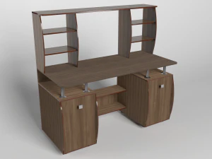 computer desk collection 6 models 3D Model